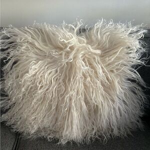 2 Flokati cushion covers -SOLD